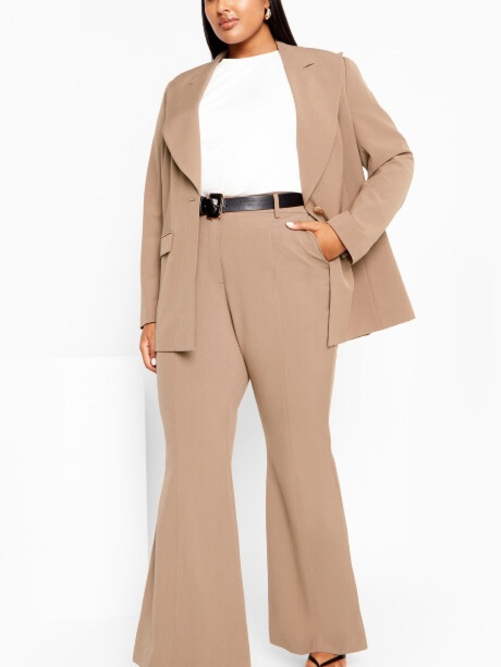 City Chic Sloane Caramel dress pants 18W NWT